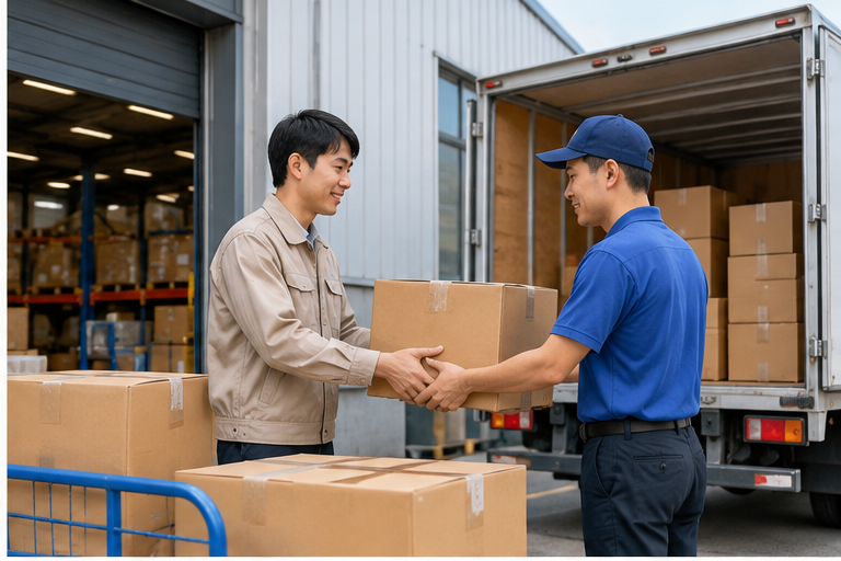 1688 supplier delivering goods to a China warehouse