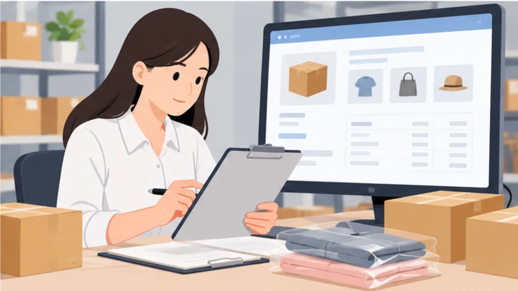 China purchasing agent reviewing 1688 order